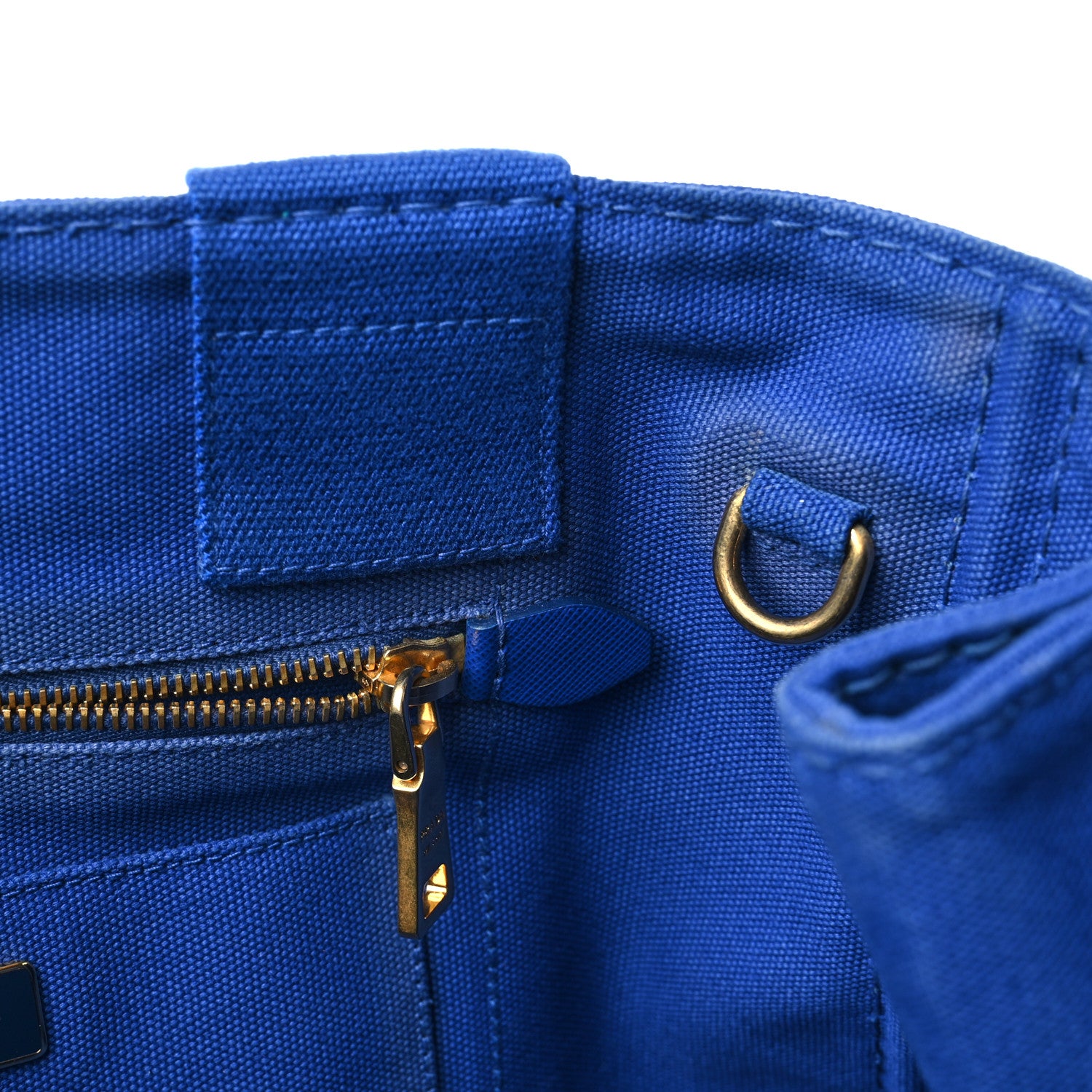 Prada Canapa Logo Tote Cobalto 8 of 10