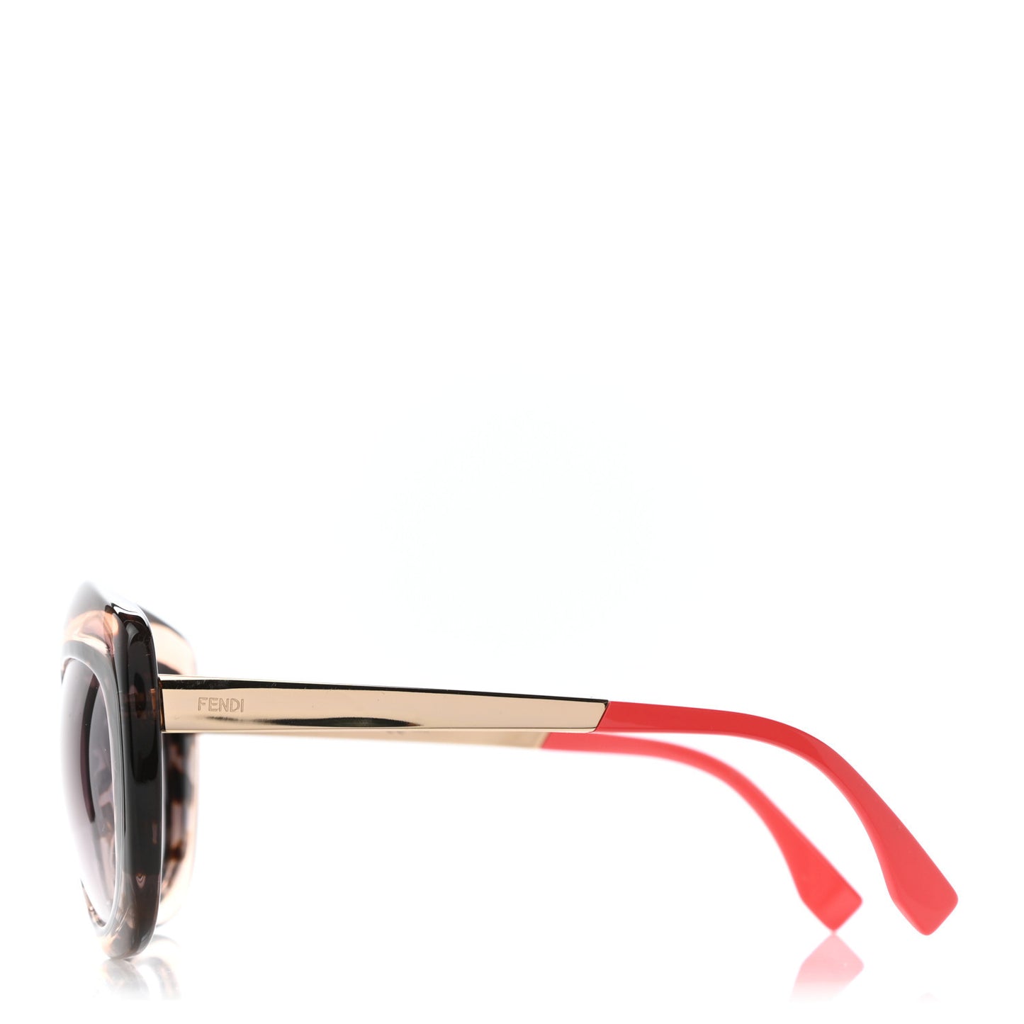 Acetate Cat Eye Sunglasses FF 0029/S Tortoise Gold Red
