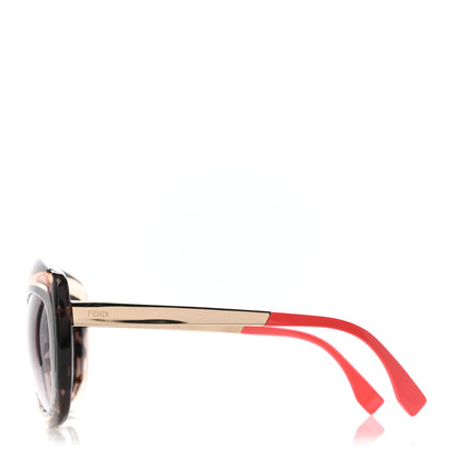 Fendi Acetate Cat Eye Sunglasses FF 0029/S Tortoise Gold Red 3 of 5