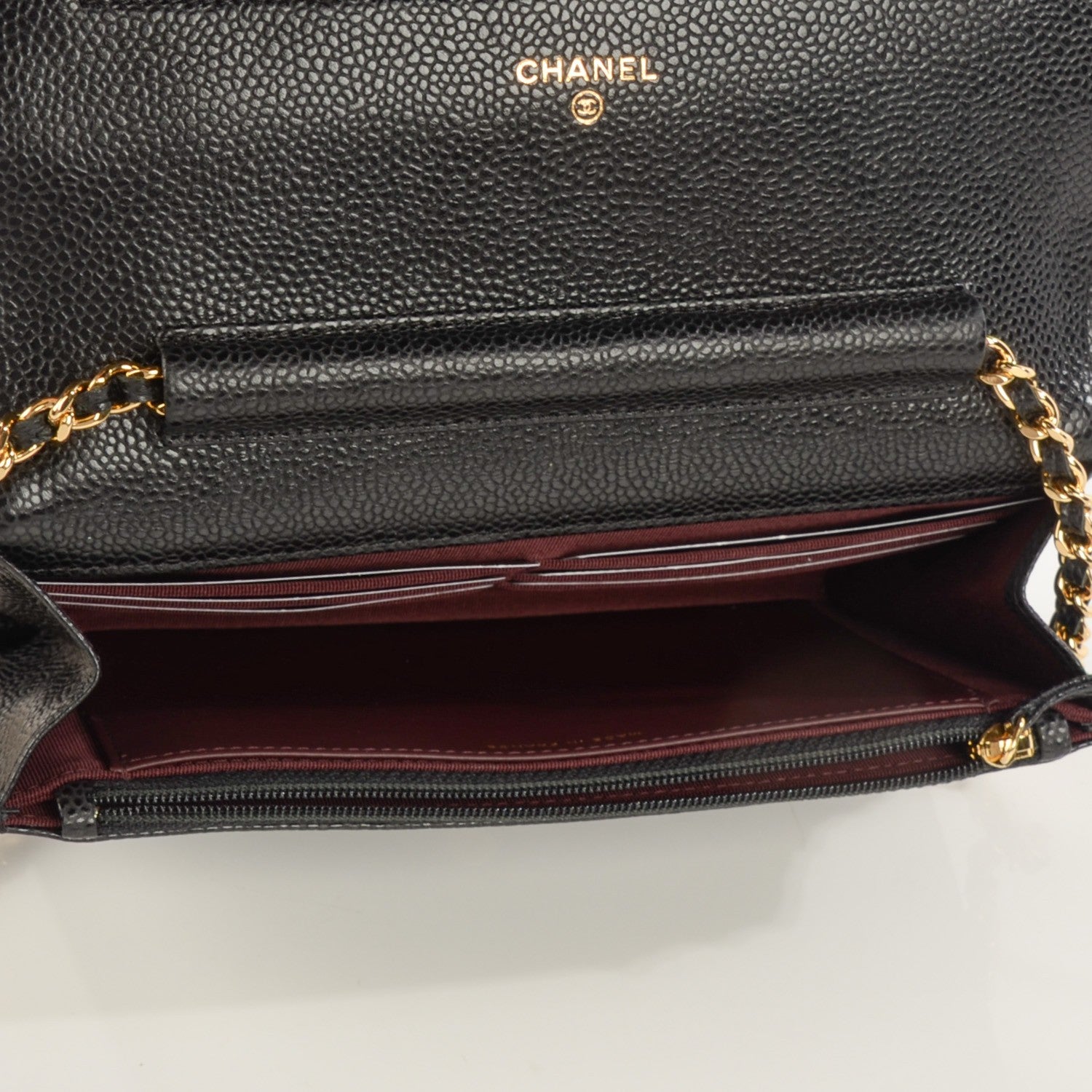 Chanel Caviar Quilted Wallet On Chain WOC Black 6 of 9