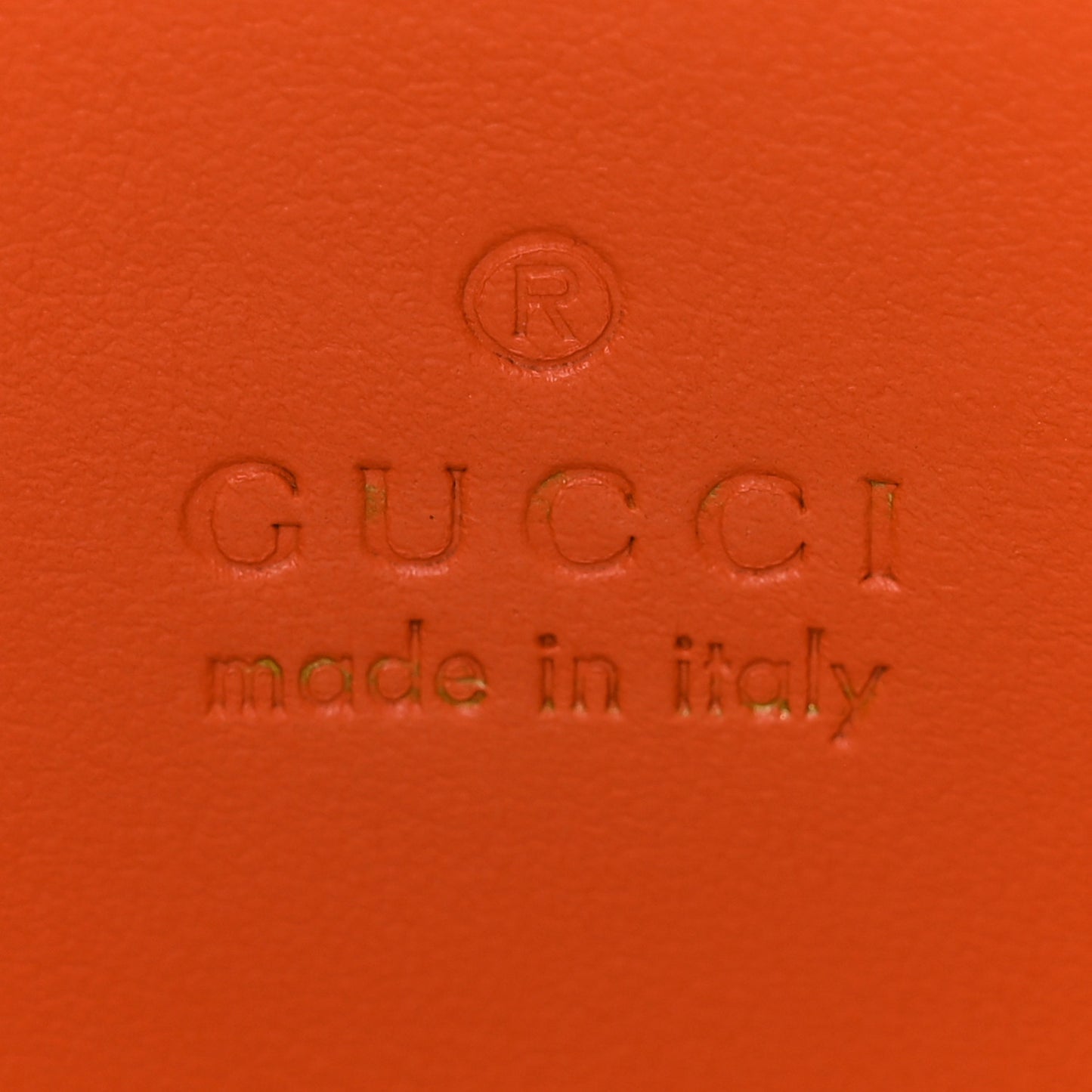 Calfskin GG Matelasse Chain Handbag Deep Orange Natural