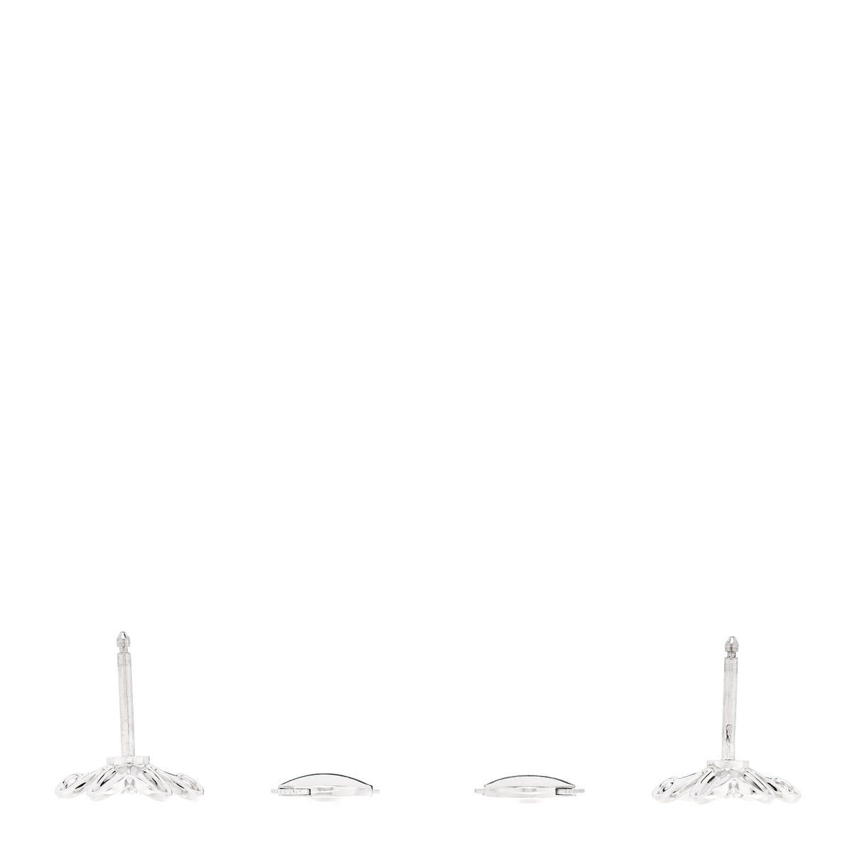18K White Gold Diamond Mini Frivole Earrings