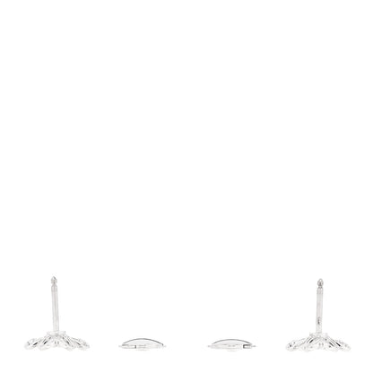 Van Cleef & Arpels 18K White Gold Diamond Mini Frivole Earrings 3 of 5