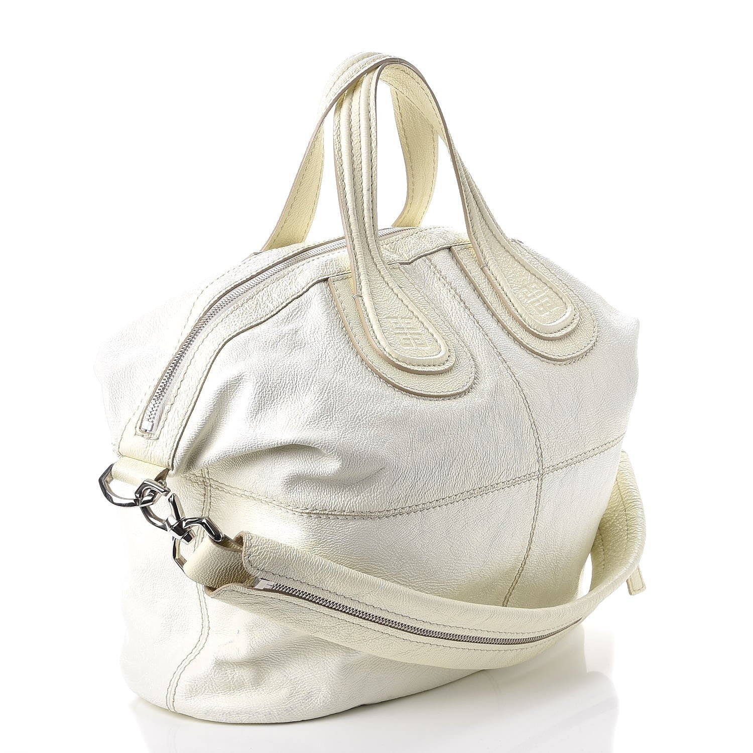 Givenchy Sugar Goatskin Medium Nightingale Tote Bag Ivory 3 of 10