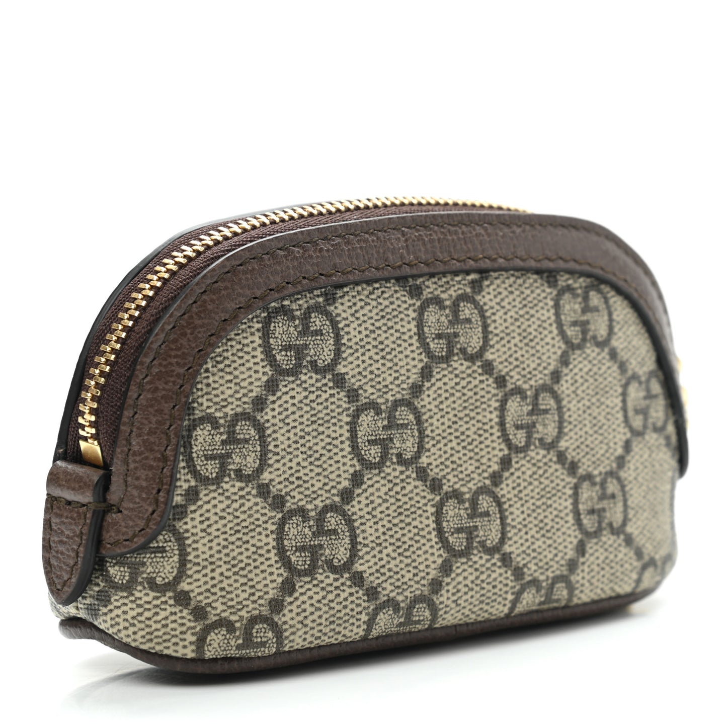 GG Supreme Monogram Web Ophidia Dome Key Pouch Beige New Acero