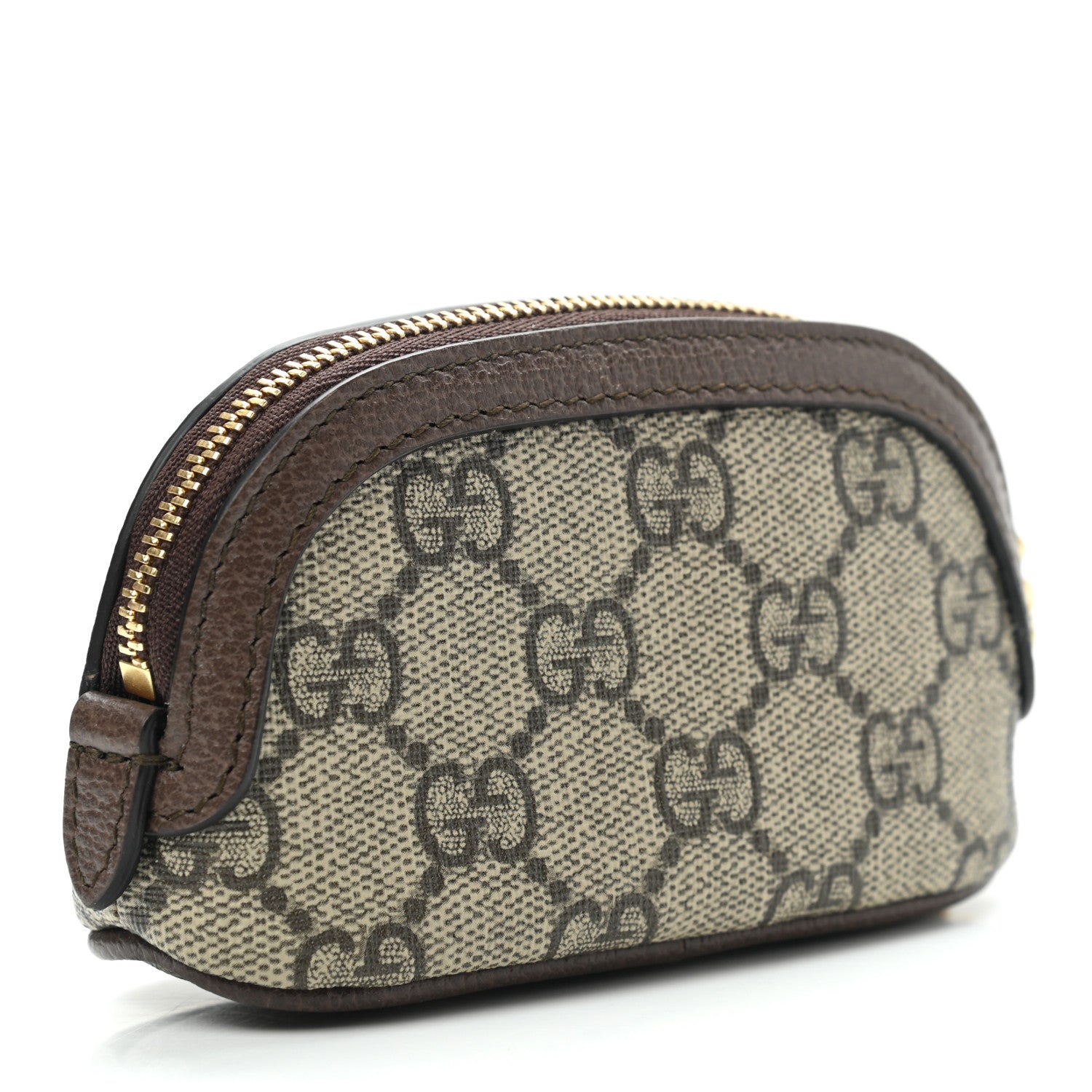 Gucci GG Supreme Monogram Web Ophidia Dome Key Pouch Beige New Acero 3 of 8