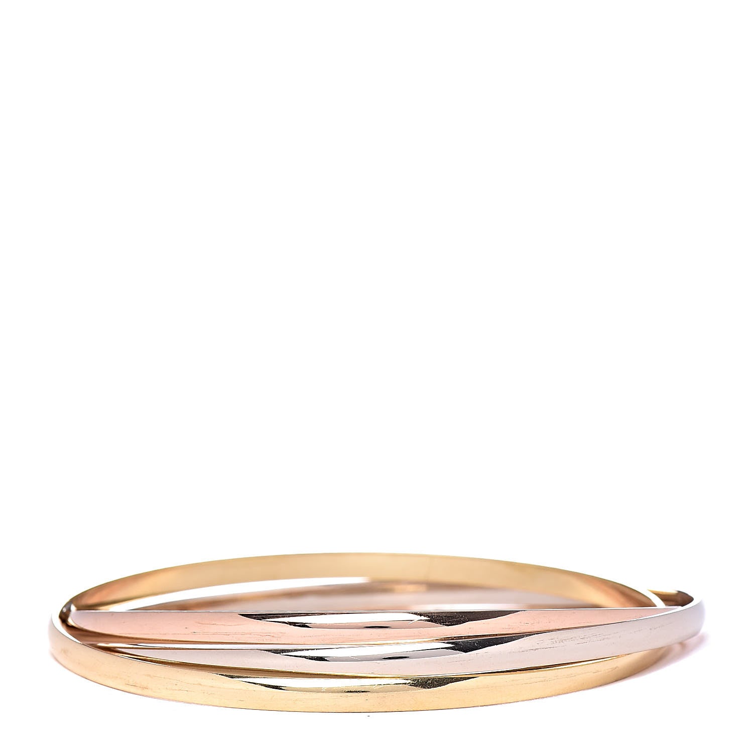 Cartier 18K Pink Yellow White Gold Small Trinity Bracelet 64 3 of 4