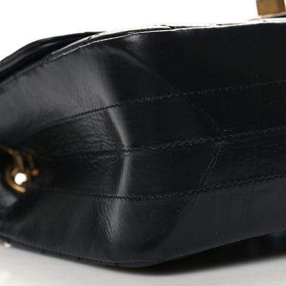 Chanel Aged Calfskin Chevron Quilted 2.55 Reissue Mini Flap Black 9 of 10