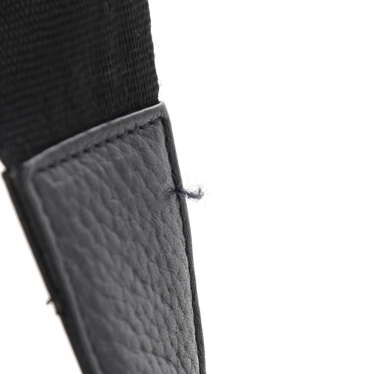 Grained Calfskin Medium Shoulder Bag Black