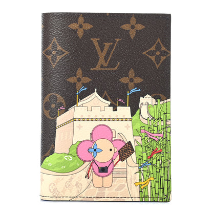 Louis Vuitton Monogram 2021 Christmas Animation China Passport Cover Myosotis Blue 1 of 6