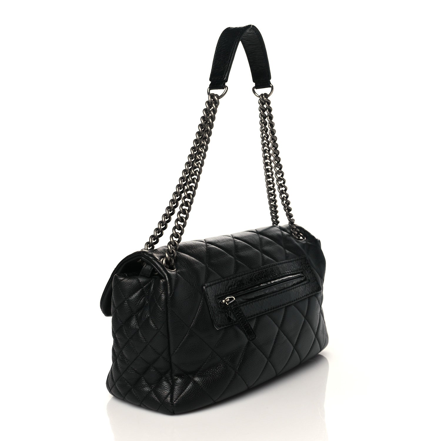 Chanel Caviar Quilted Coco Casual Flap Black 3 of 12