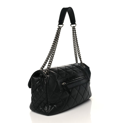 Chanel Caviar Quilted Coco Casual Flap Black 3 of 12