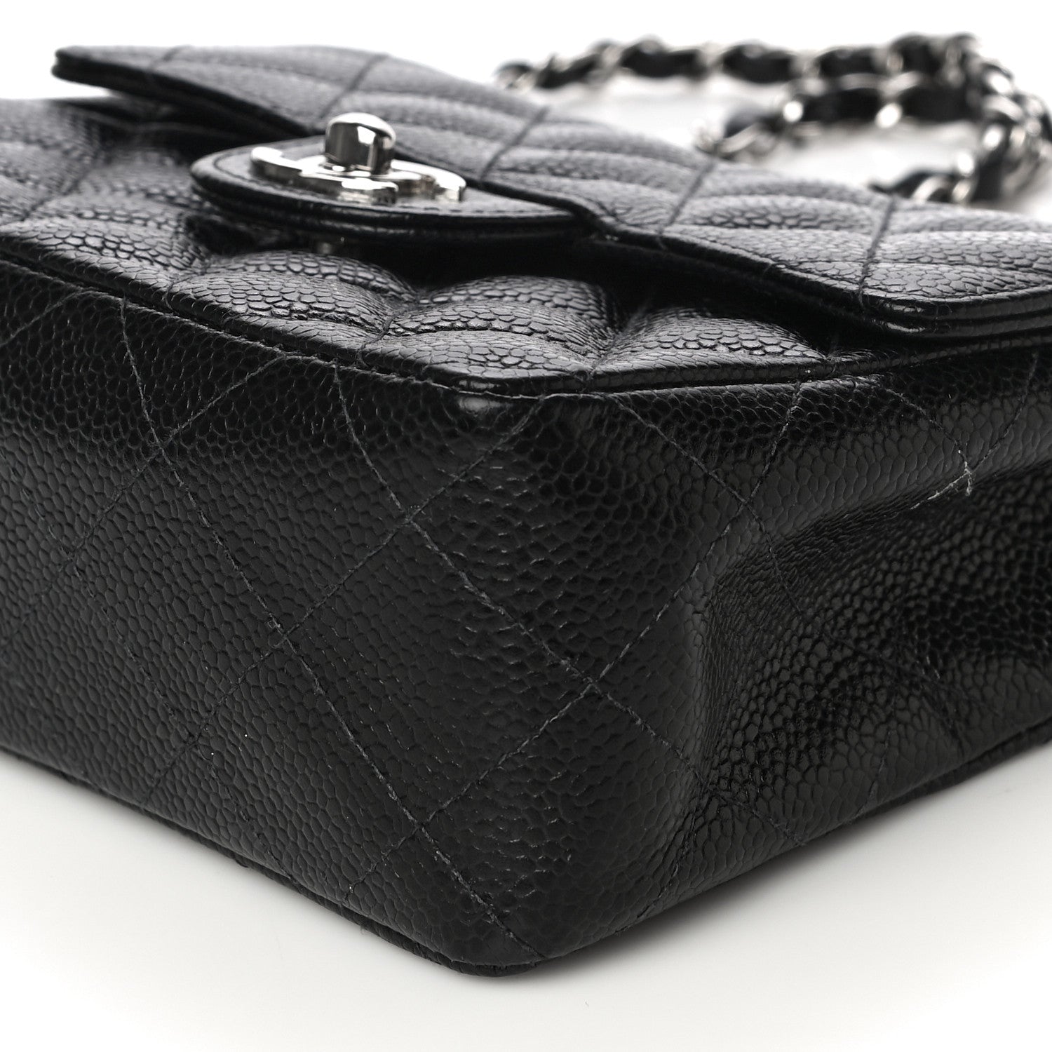 Chanel Caviar Quilted Mini Square Flap Black 10 of 12