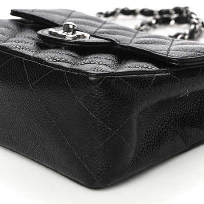 Chanel Caviar Quilted Mini Square Flap Black 10 of 12
