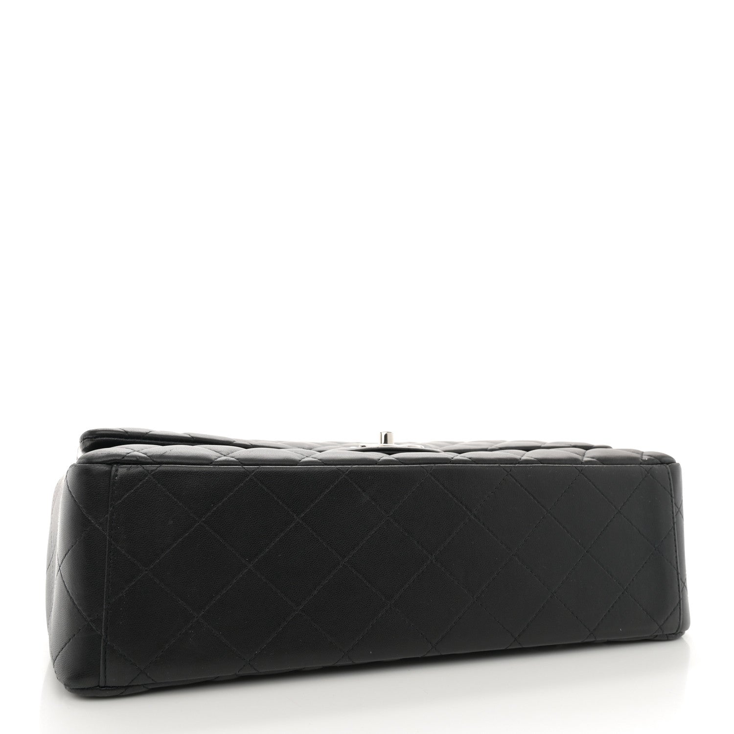 Chanel Lambskin Quilted Maxi Double Flap Black 4 of 12
