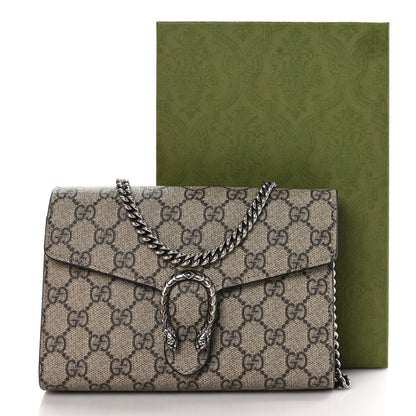Gucci GG Supreme Monogram Mini Dionysus Chain Wallet Beige Taupe 12 of 12