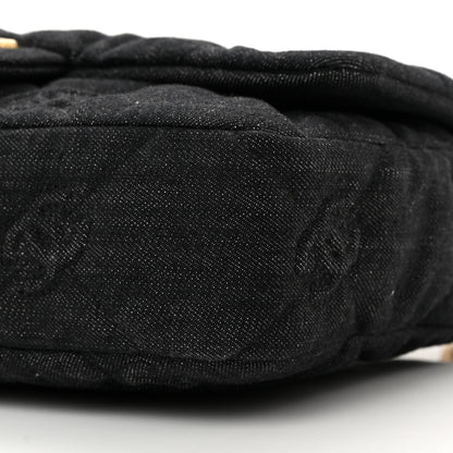 Chanel Denim Quilted Medium Funky Town Flap Black 10 of 11