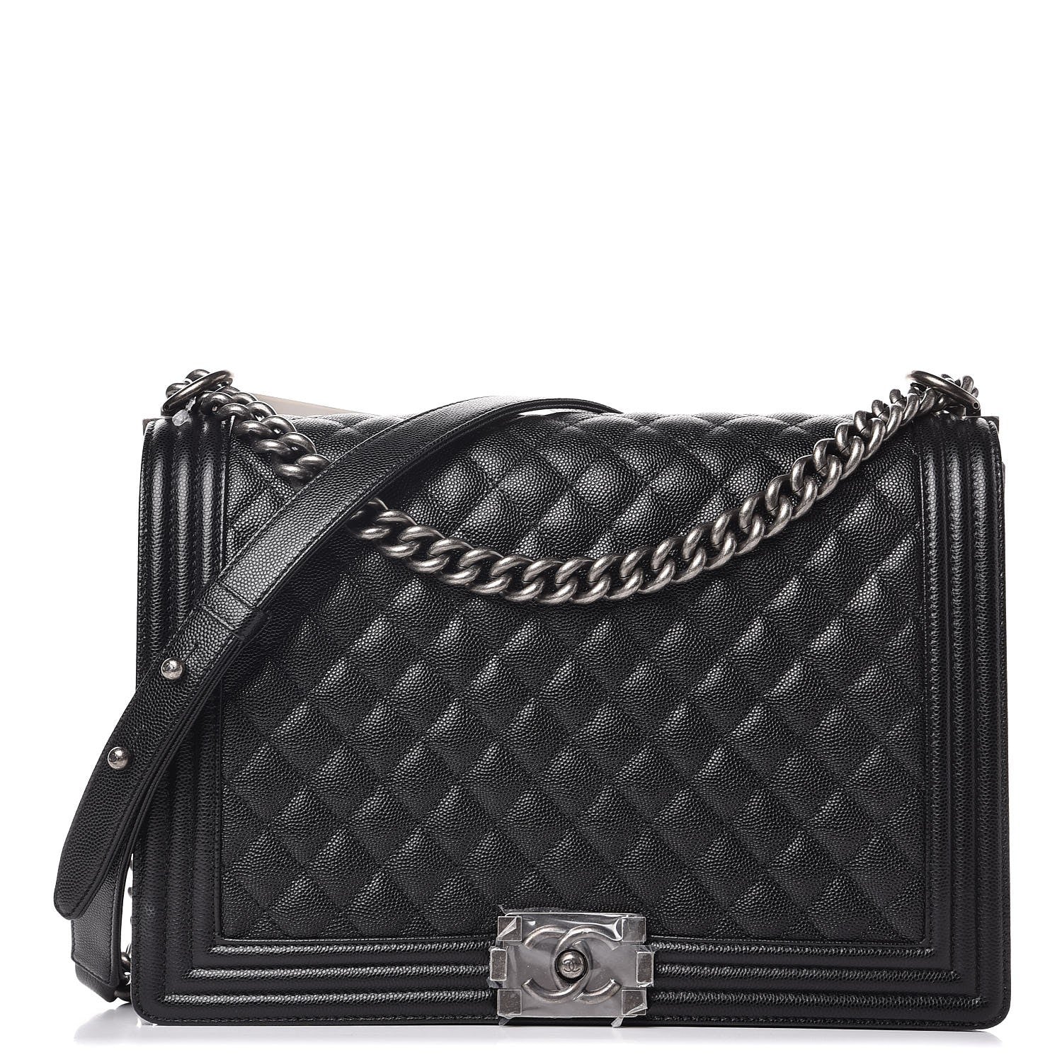 Chanel Caviar Quilted Large Boy Flap Black 1 of 8