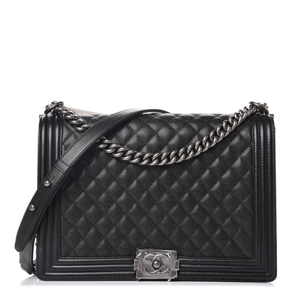 Chanel Caviar Quilted Large Boy Flap Black 1 of 8