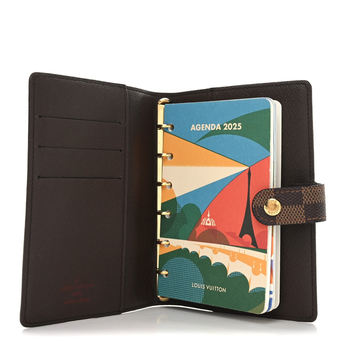 Damier Ebene Small Ring Agenda Cover