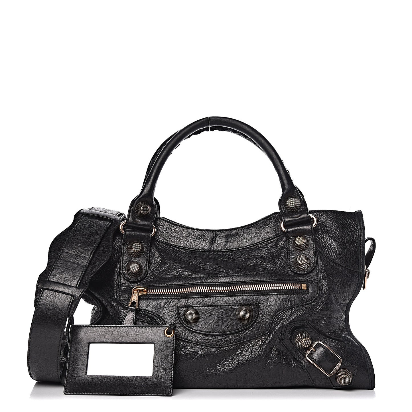 Agneau Giant 21 Rose Gold Hardware City Black