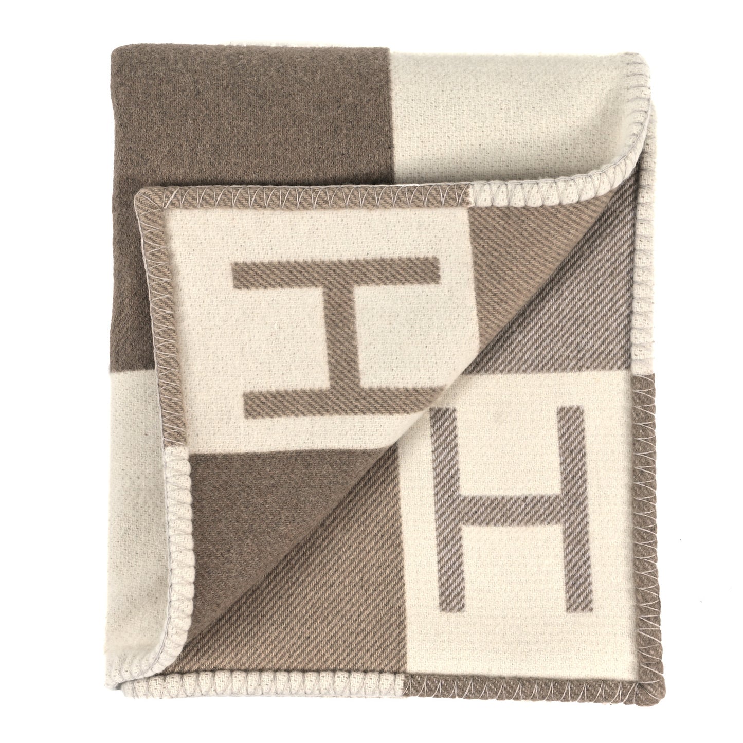 Wool Cashmere Avalon Vibration Blanket Ecru Naturel