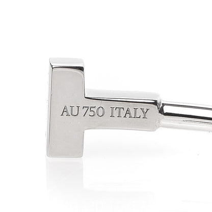 Tiffany 18K White Gold Narrow T Wire Bracelet 5 of 6