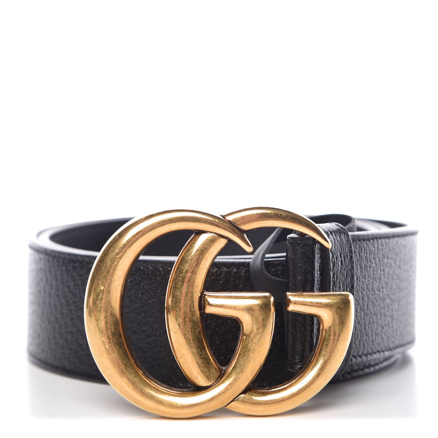 Textured Calfskin Double G 40mm Belt 85 34 Black