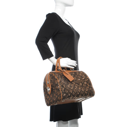 Louis Vuitton Sequin Monogram Sunshine Express Speedy Gold 2 of 9