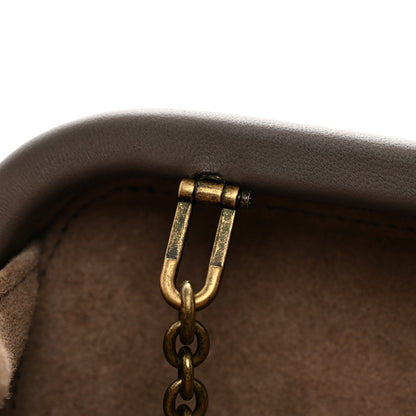 Bottega Veneta Nappa Intrecciato Chain Knot Clutch New Steel 10 of 10