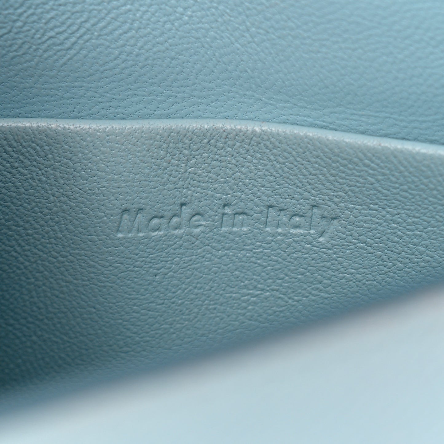 Grained Calfskin Small Trotteur Pale Blue