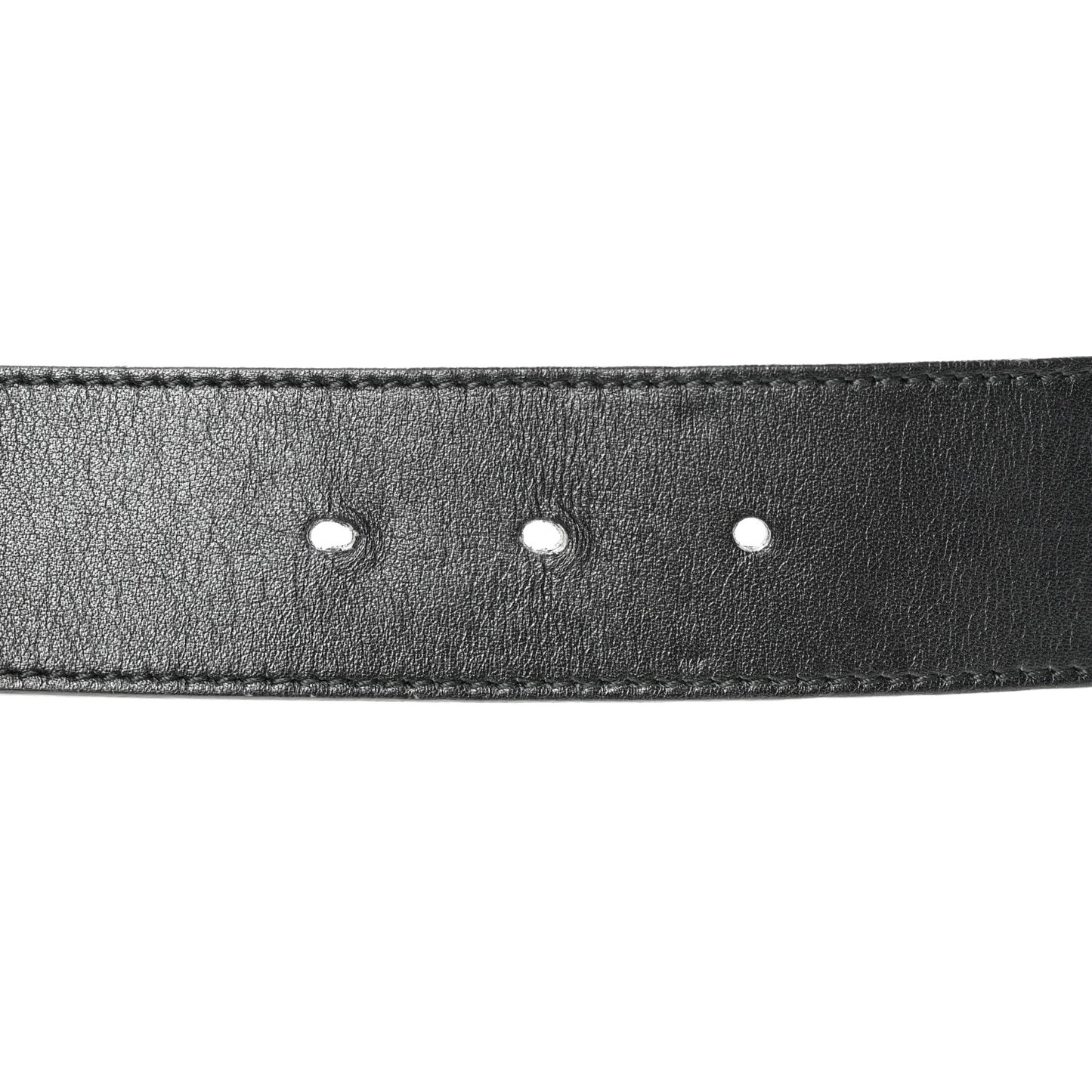 Calfskin Crystal Double G 40mm Belt 100 40 Black Multicolor