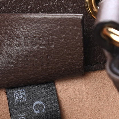 Gucci GG Supreme Monogram Web Mini Ophidia Bucket Bag Brown 7 of 9