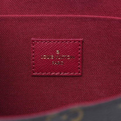 Louis Vuitton Monogram Pochette Felicie Chain Wallet Fuchsia 5 of 13