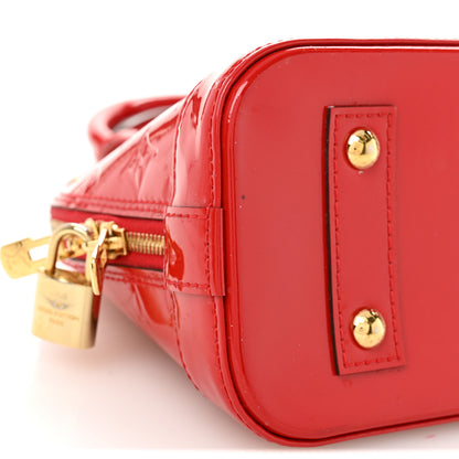 Louis Vuitton Vernis Alma BB Cherry 9 of 11