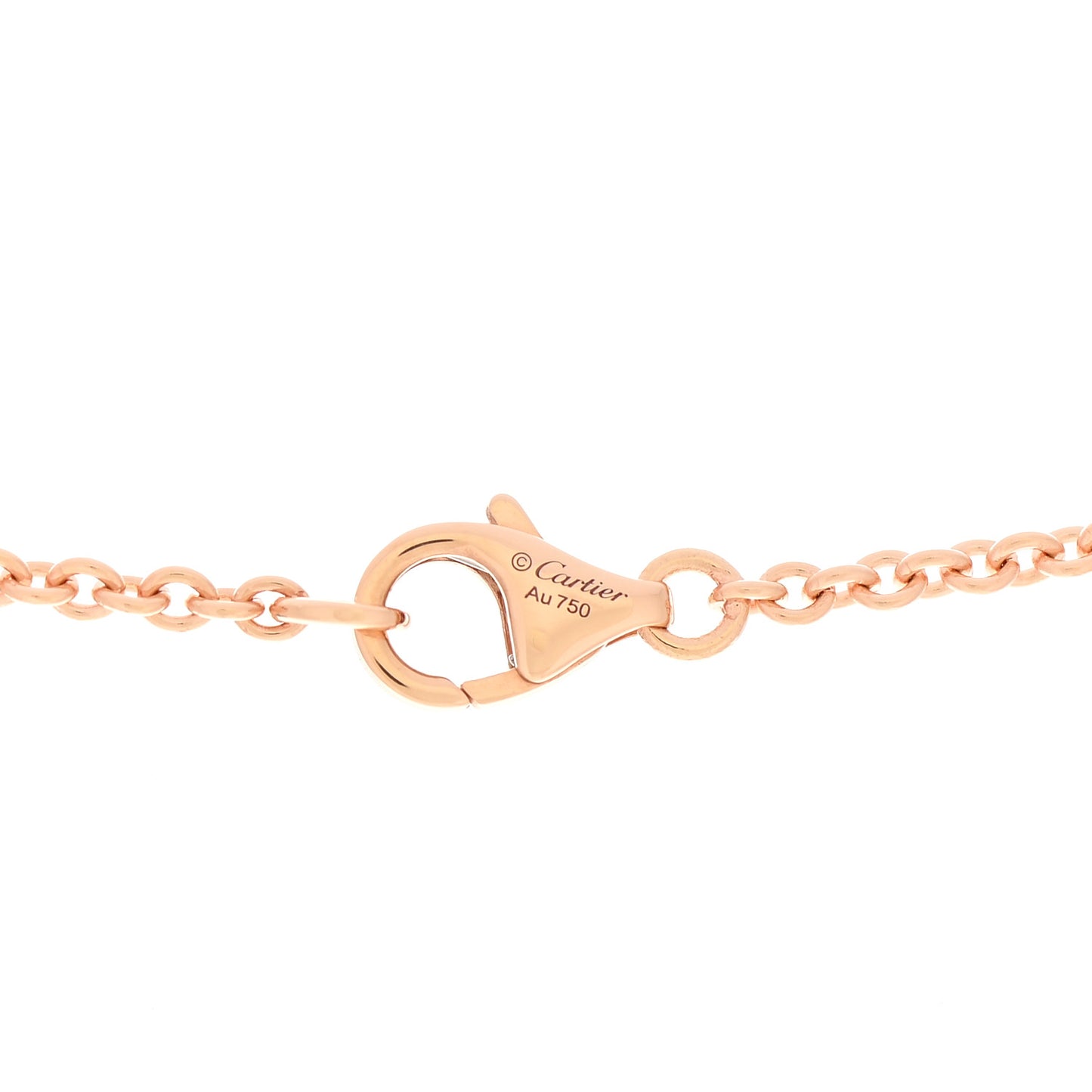 18K Pink Gold Interlocking LOVE Necklace