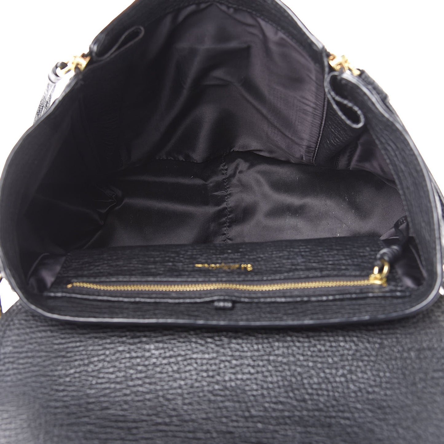 3.1 Textured Calfskin Medium Pashli Satchel Black