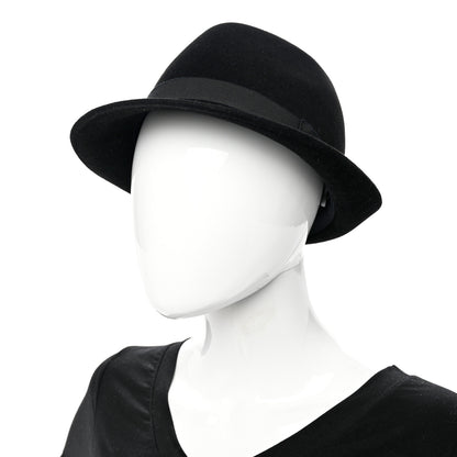 Chanel Felt Fedora Hat M Black 2 of 8