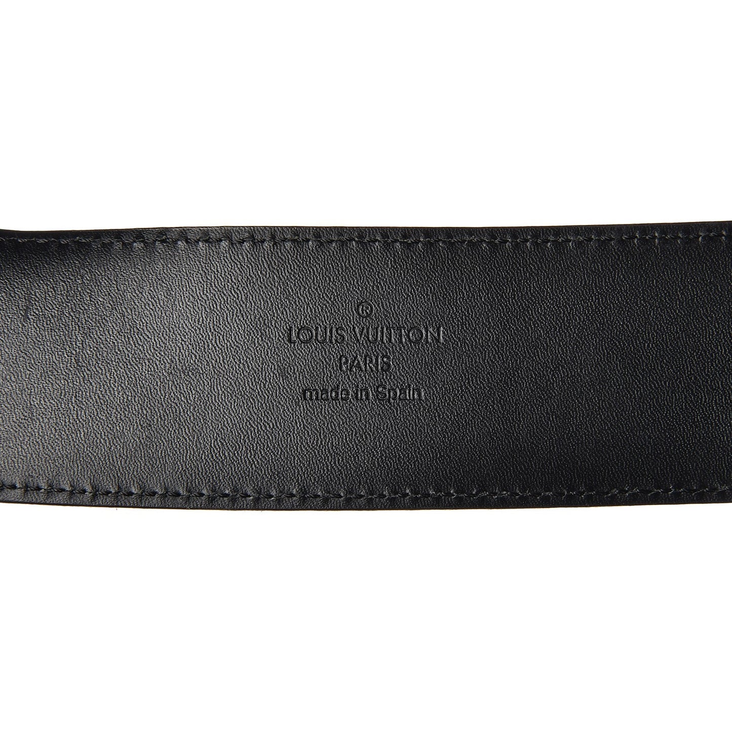 Suede Calfskin Mini Damier 40mm LV Initiales Belt 85 34 Moka