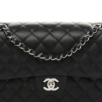 Chanel Caviar Quilted Medium Double Flap Black 8 of 13