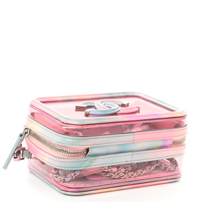 Chanel PVC Patent Calfskin Patent Lambskin Small CC Vanity Case Pink 4 of 10