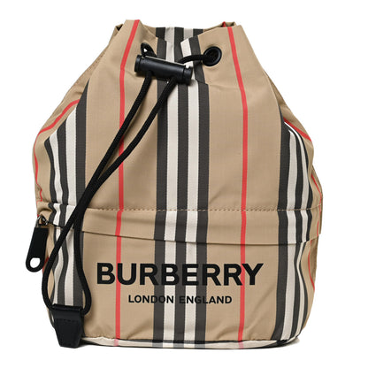 Burberry Econyl Icon Stripe Phoebe Drawcord Pouch Archive Beige 1 of 9