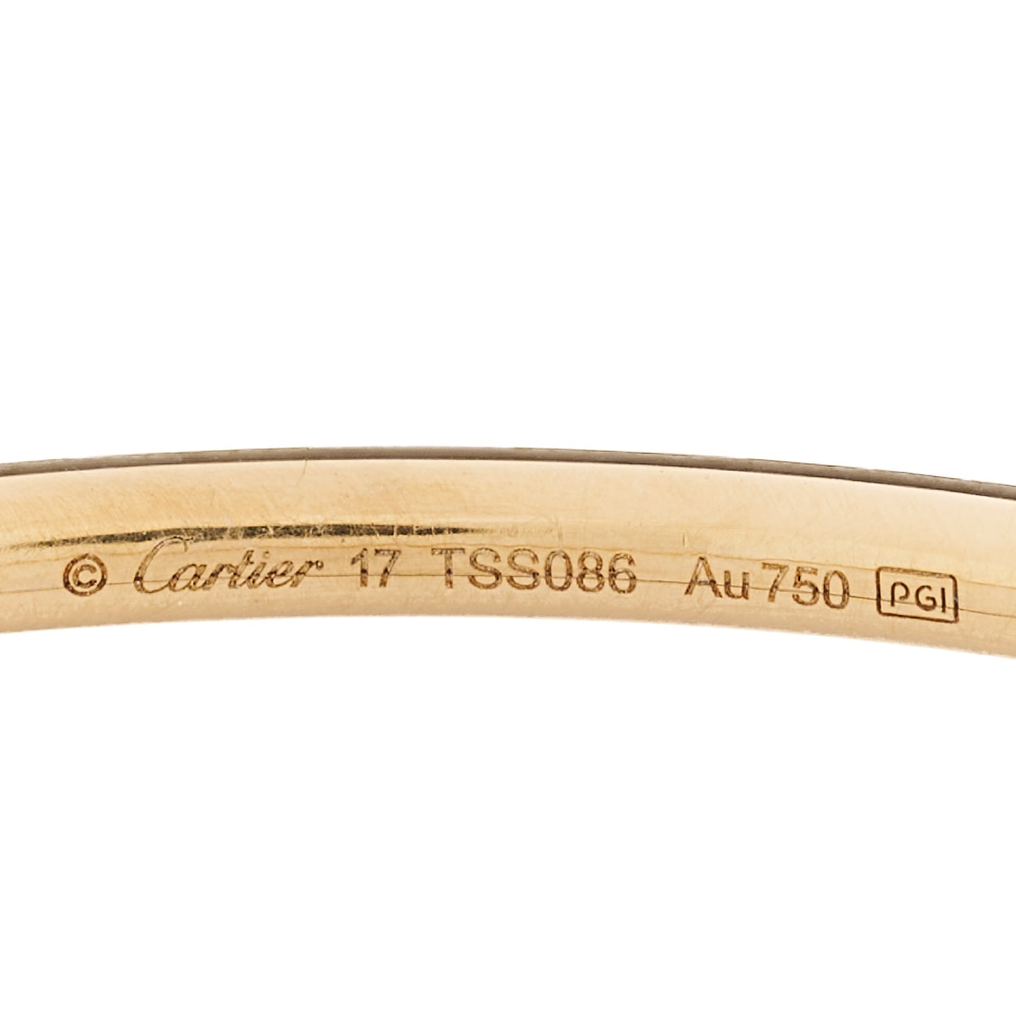 18K Yellow Gold Diamond Small Juste Un Clou Bracelet 17