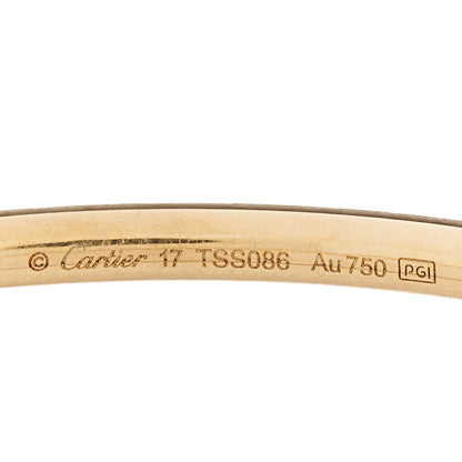 Cartier 18K Yellow Gold Diamond Small Juste Un Clou Bracelet 17 3 of 4