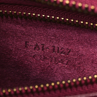 Celine Drummed Calfskin Micro Luggage Plum 8 of 10