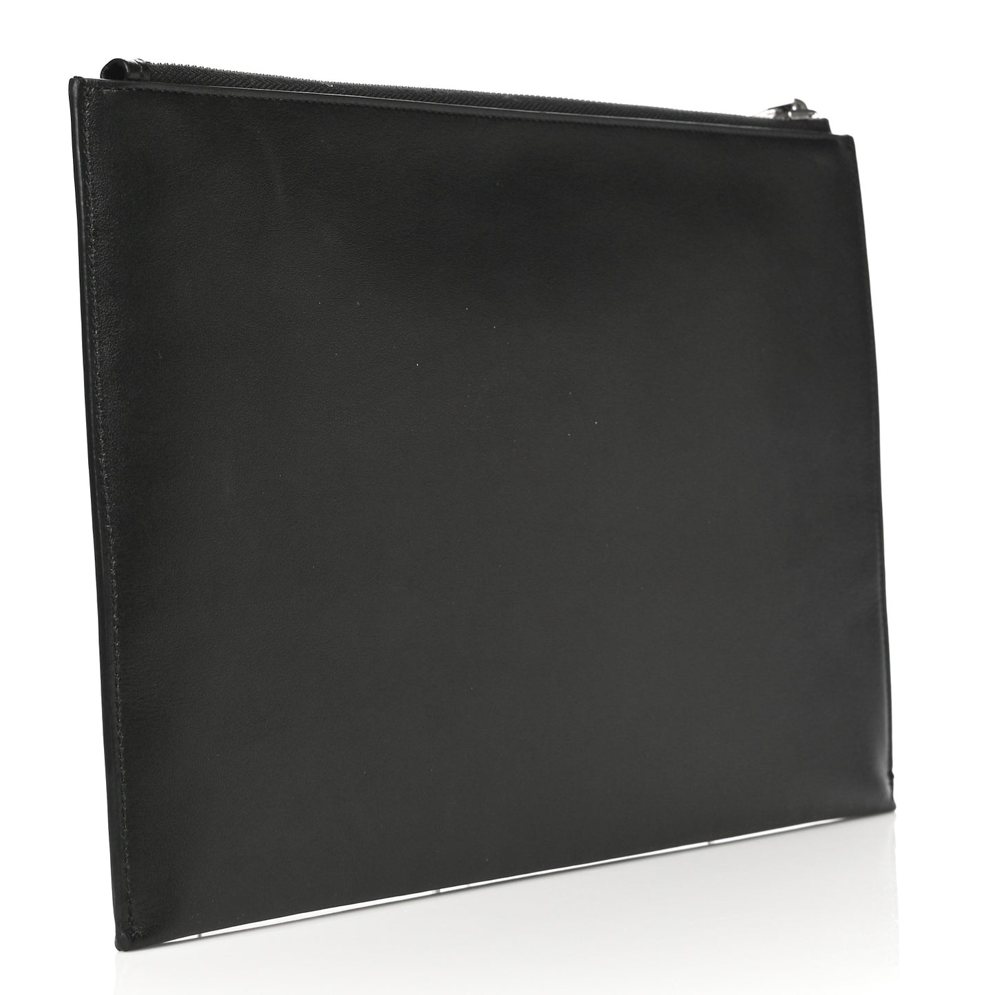 Calfskin Universite Zipped Tablet Holder Black