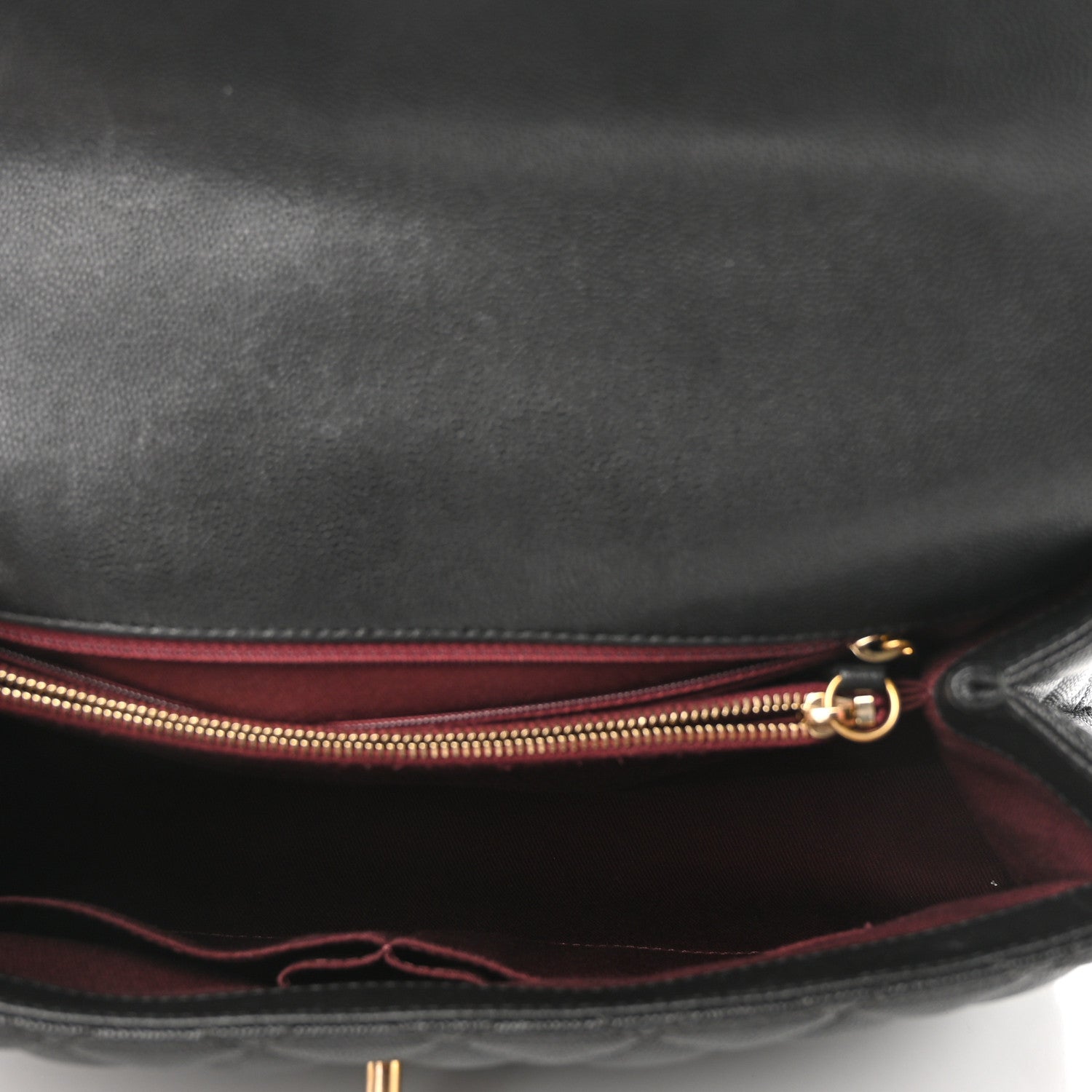 Chanel Caviar Quilted Medium Coco Handle Flap Black 5 of 10