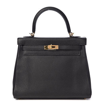 Hermes Togo Kelly Retourne 25 Black 1 of 33
