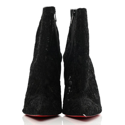 Christian Louboutin Lace Gipsybootie 100 Ankle Boots 41 Black 2 of 8