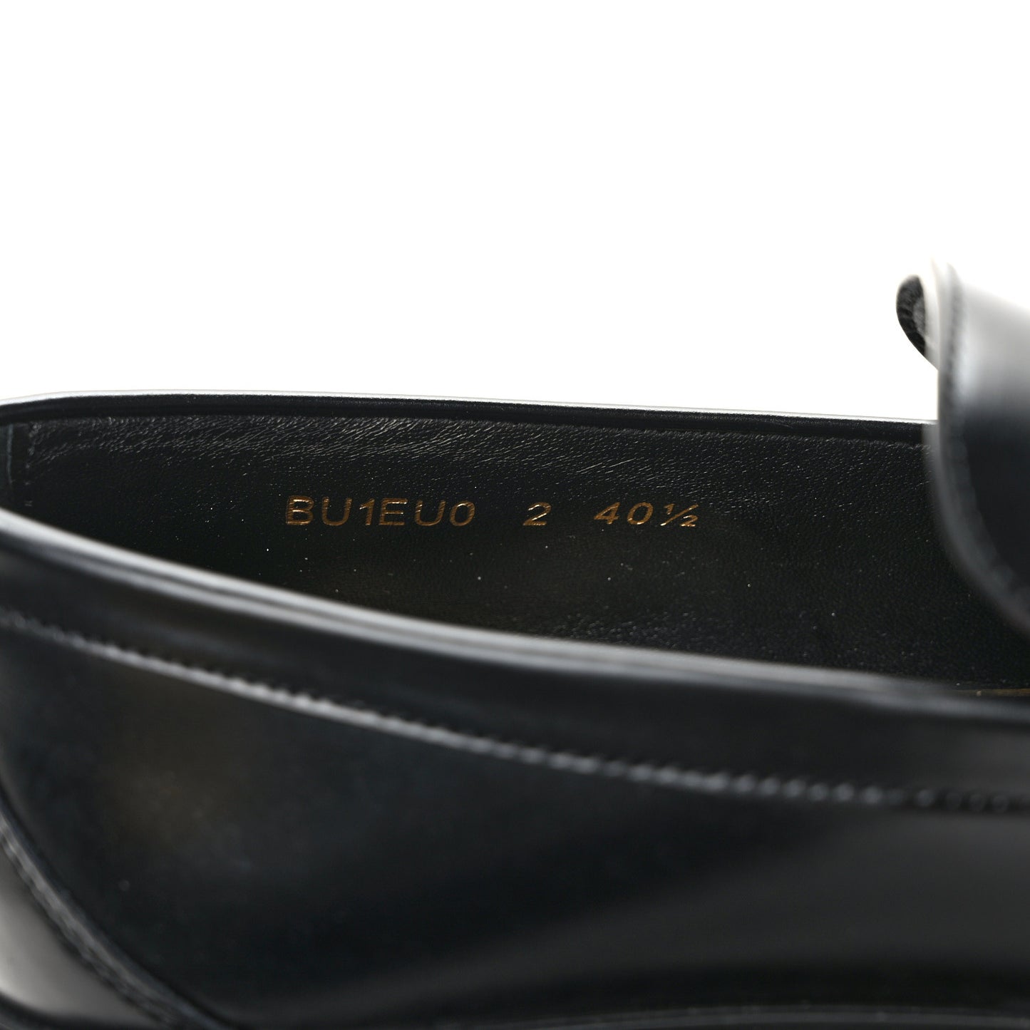 Calfskin VLogo Loafers 40.5 Black